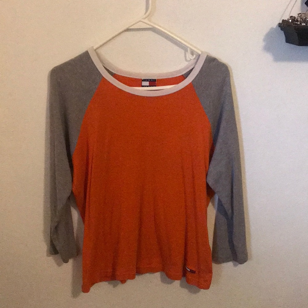 Multicolor Tommy shirt, fits like medium